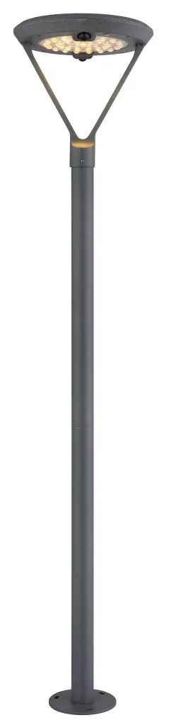 SOLARLEUCHTE ALUMINIUM DRUCKGUSS GRAU, 1XLED — slika 8