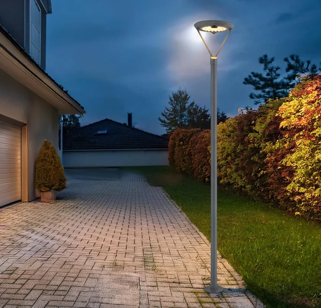 SOLARLEUCHTE ALUMINIUM DRUCKGUSS GRAU, 1XLED — slika 9