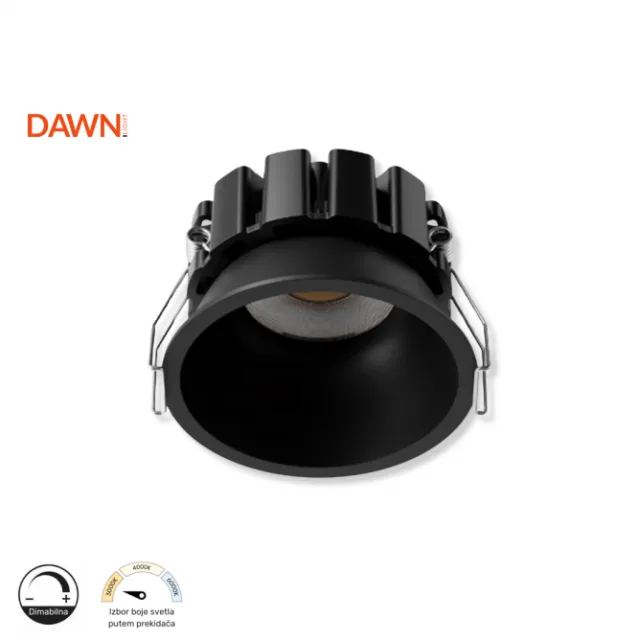 DAWN LED SVETILJKA XG-12 8W CCT CRNA DIMABILNA 3000/4000/6000K