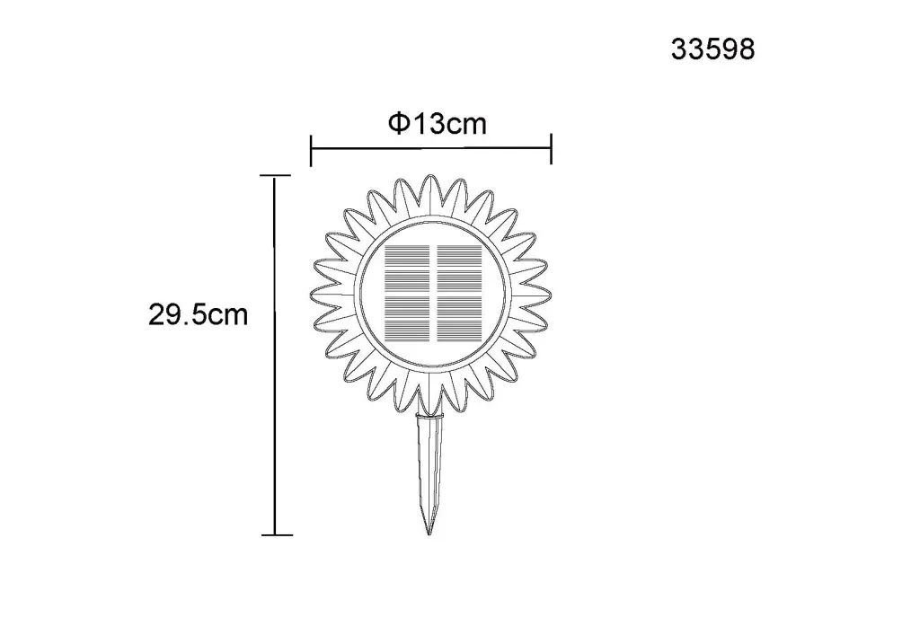 SOLARLEUCHTE KUNSTSTOFF SCHWARZ MATT, 8XLED — slika 13