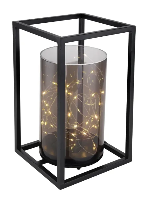 SOLARLEUCHTE METALL SCHWARZ, 40XLED