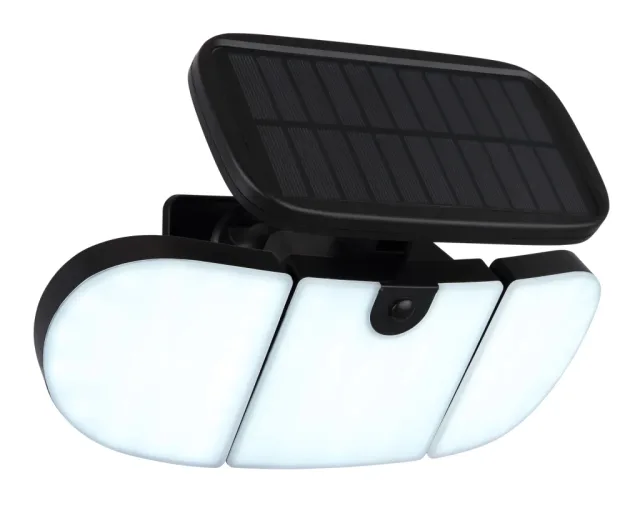 SOLARLEUCHTE KUNSTSTOFF SCHWARZ MATT, 1XLED