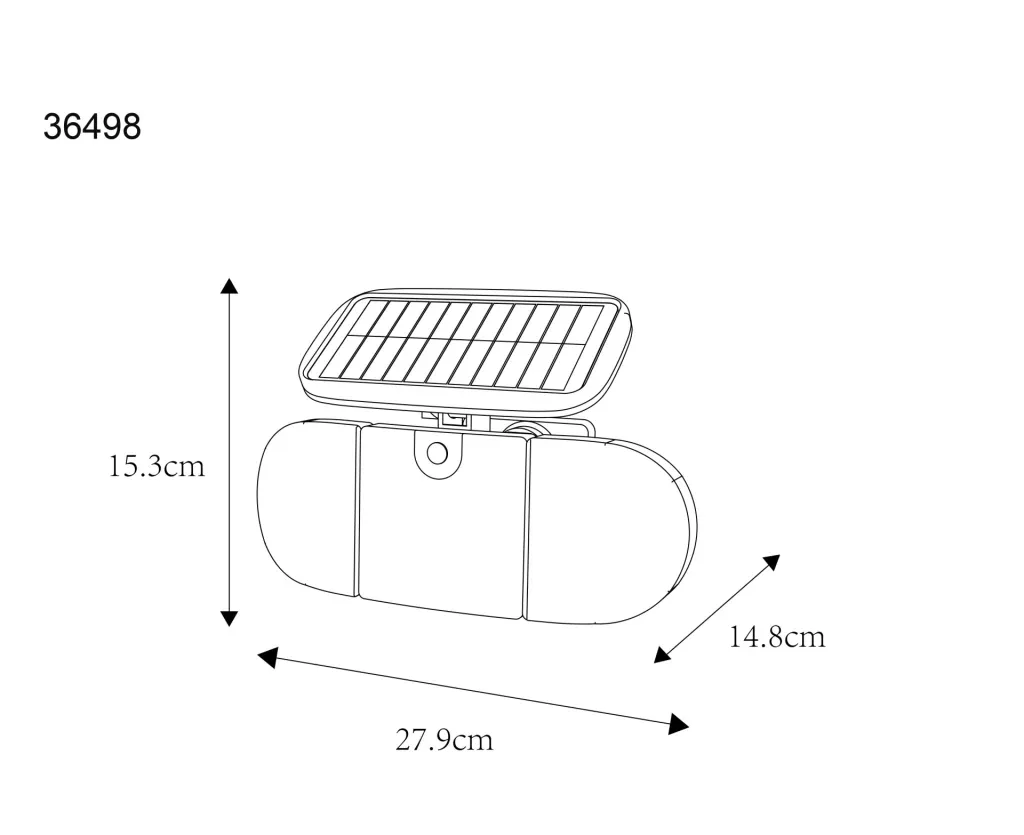 SOLARLEUCHTE KUNSTSTOFF SCHWARZ MATT, 1XLED — slika 10