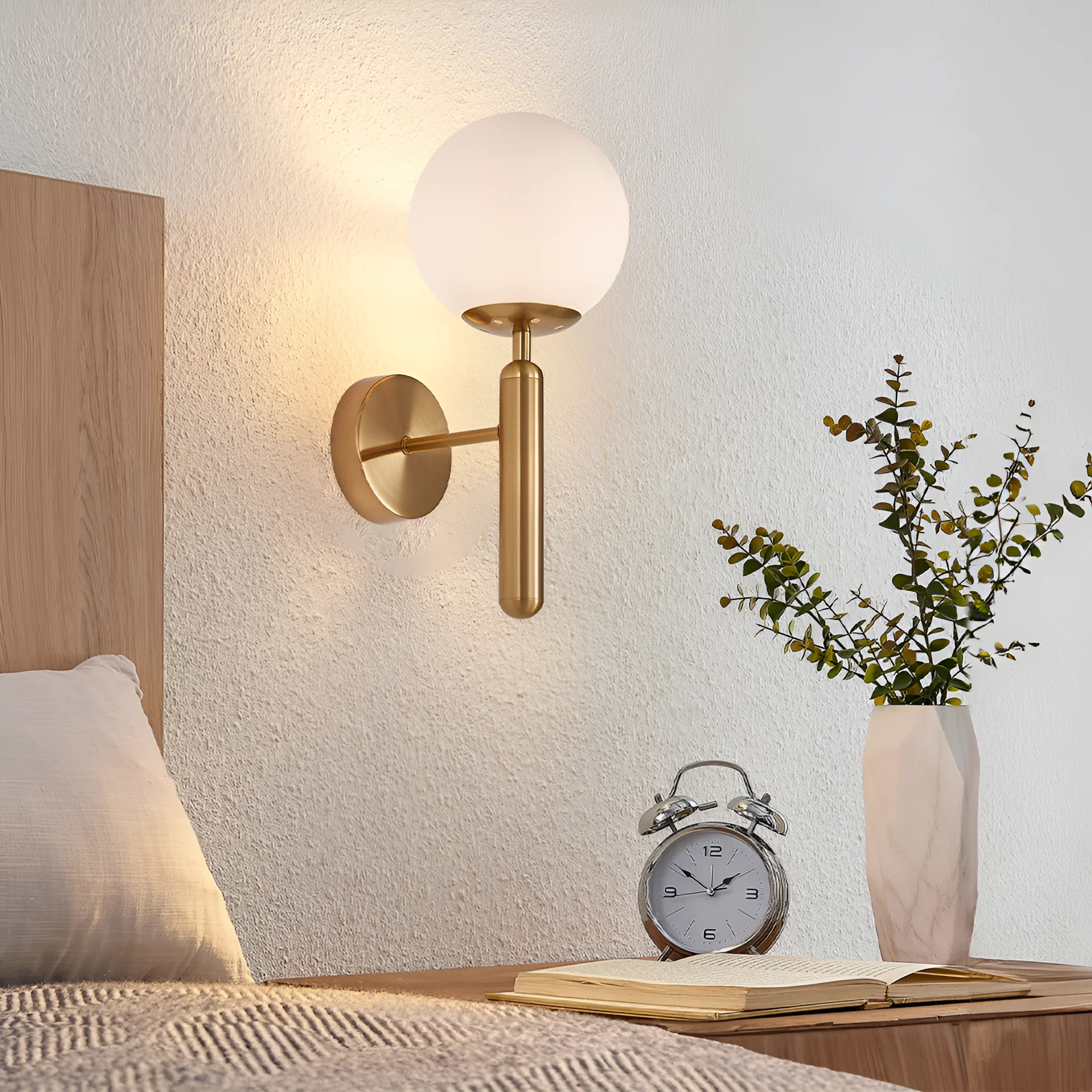 ZIDNA SVETILJKA G9 OPAL/ZLATNI — slika 2