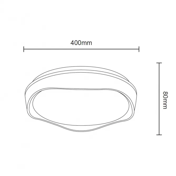 SOLEA 108 LED PLAFONJERA 24/48W CCT CRNA/DRVO DIMABILNA — slika 3