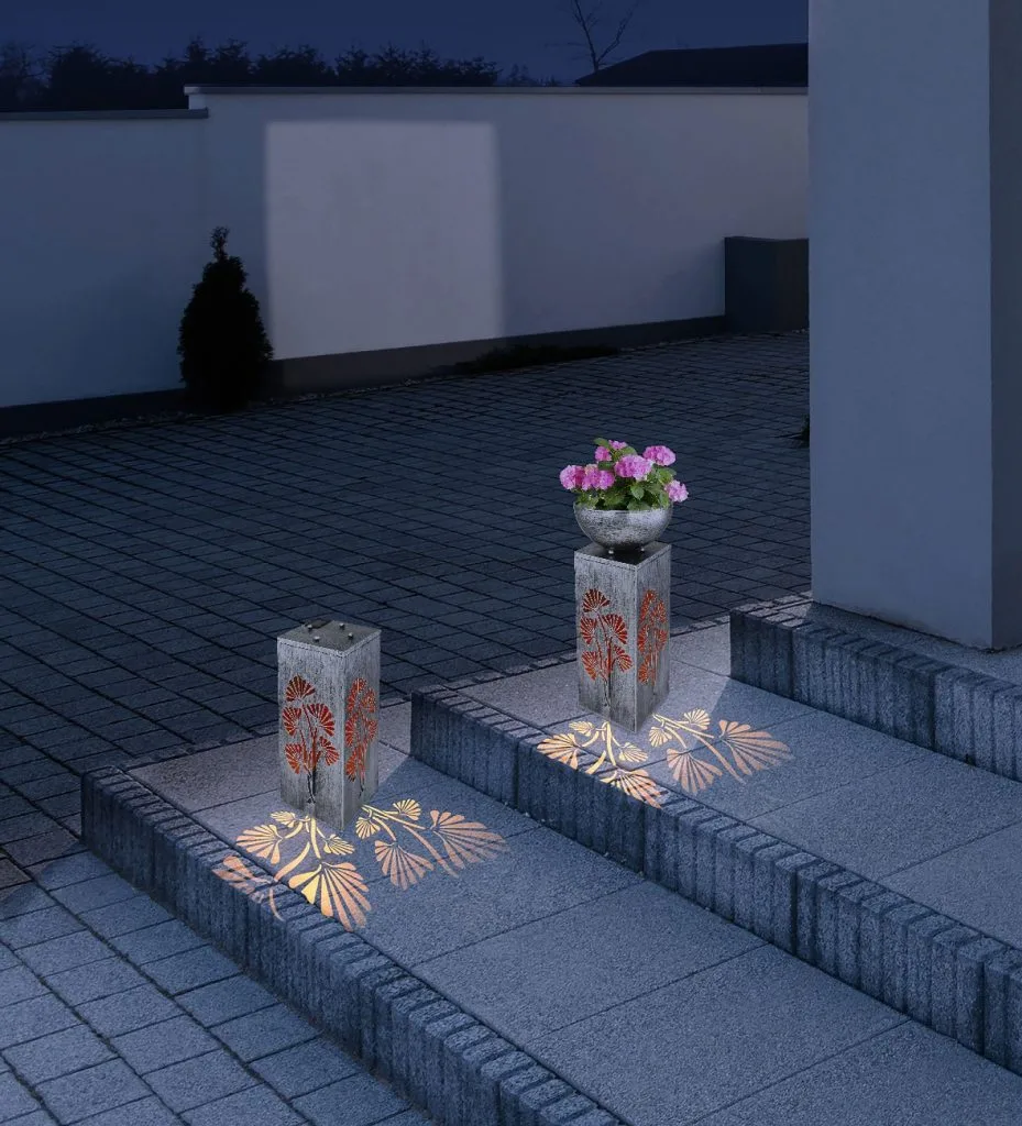SOLARLEUCHTE METALL SILBERFARBEN, 1XLED — slika 2