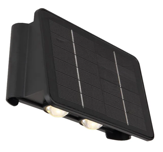 SOLARLEUCHTE KUNSTSTOFF SCHWARZ, 1XLED