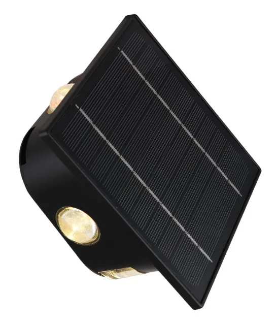 SOLARNA LAMPA PLASTIKA CRNA, 1XLED