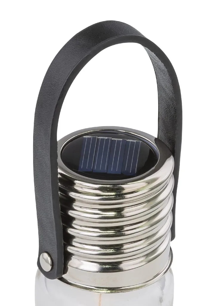 SOLARNA LAMPA NERĐAJUĆI ČELIK, 5XLED — slika 3