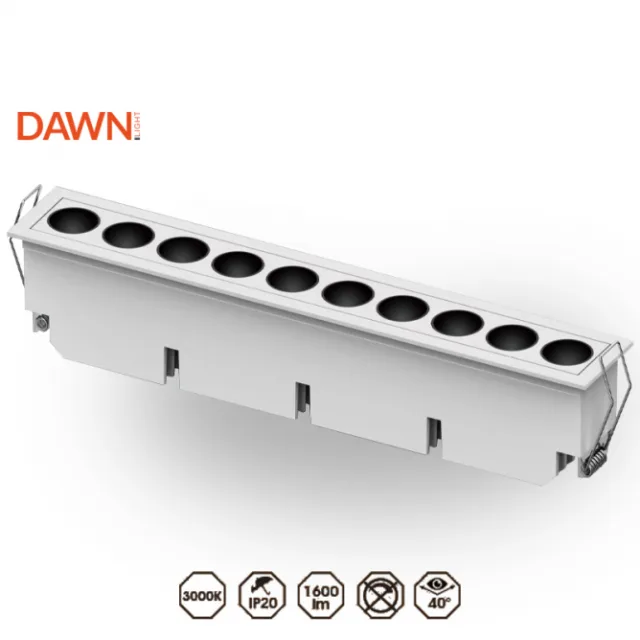 LED SVETILJKA FGL10 24W 3000K 40° BELA
