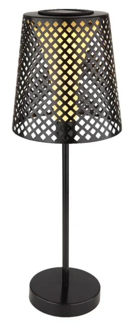 SOLARNA LAMPA METAL CRNA, 1XLED