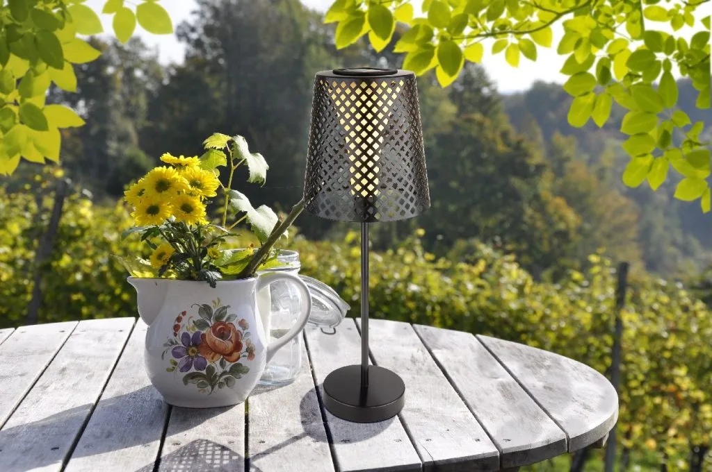 SOLARNA LAMPA METAL CRNA, 1XLED — slika 2