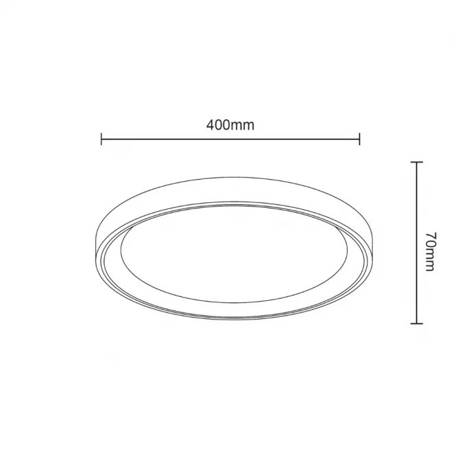 SOLEA 100 PLAFONSKA SVETILJKA 24/48W CCT BELA DIMABILNA — slika 3
