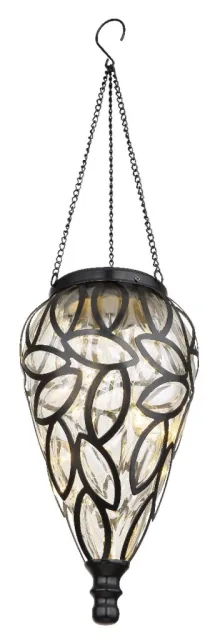 SOLARNA LAMPA METAL CRNA, 15XLED