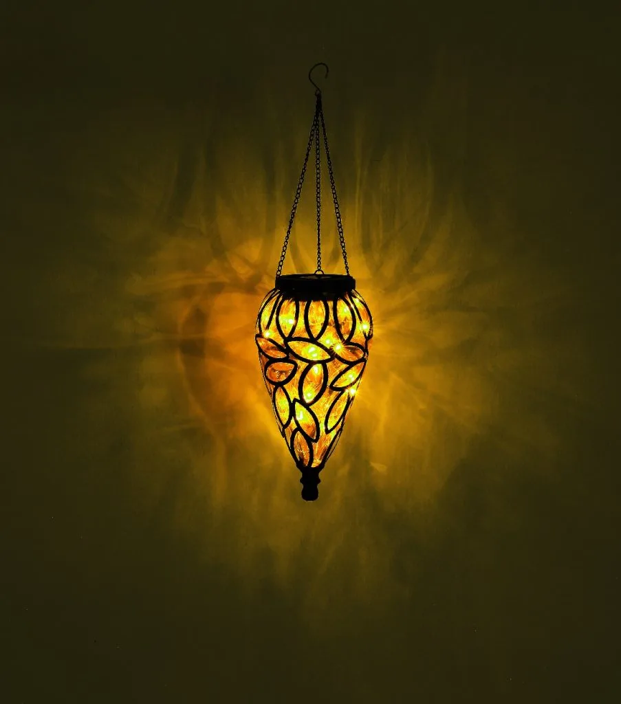 SOLARNA LAMPA METAL CRNA, 15XLED — slika 6