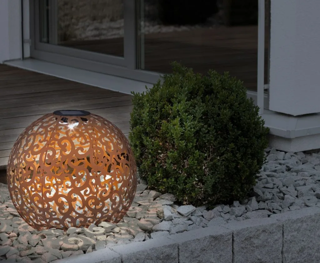 SOLARNA LAMPA METAL STARO ZLATO, 1XLED — slika 2