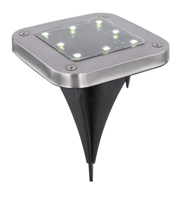 SOLARLEUCHTE EDELSTAHL, 8XLED