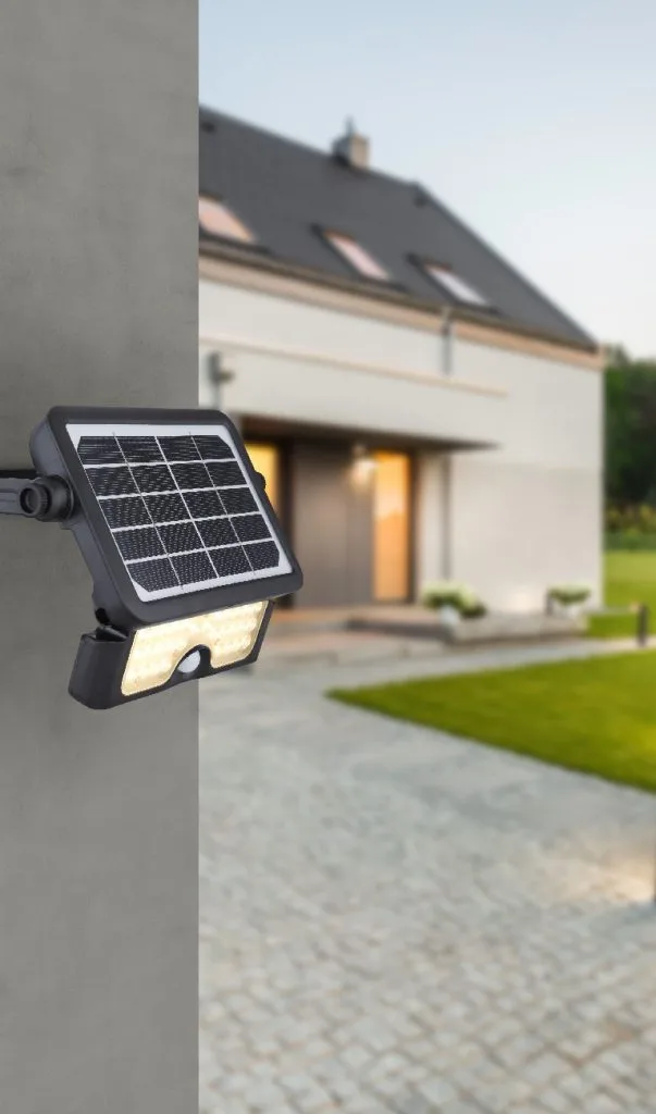 SOLARNA LAMPA PLASTIKA CRNA, 1XLED — slika 2