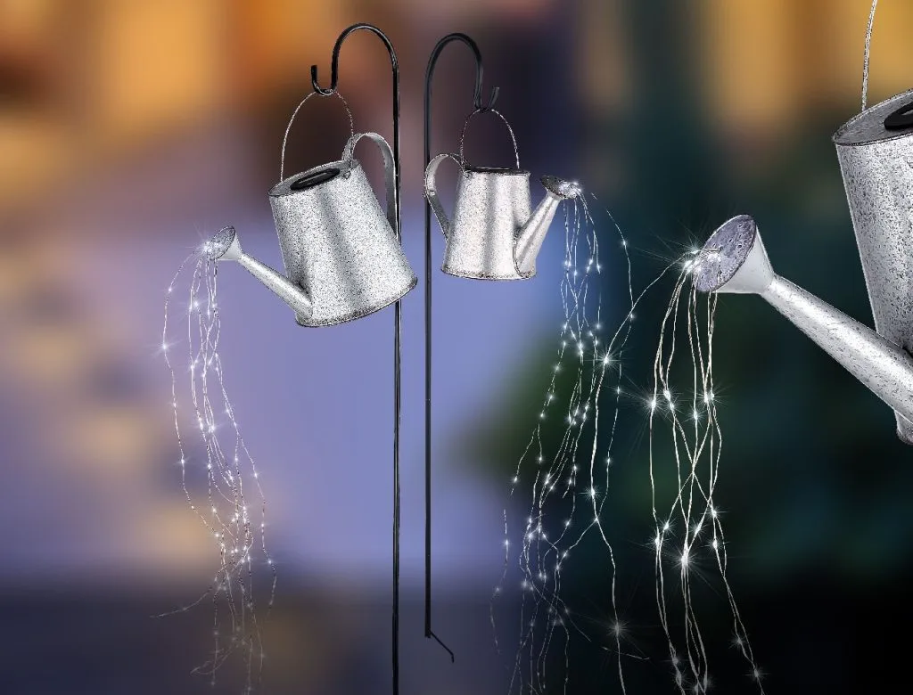 SOLARNA LAMPA METAL SREBRNA SIVA, 80XLED — slika 2