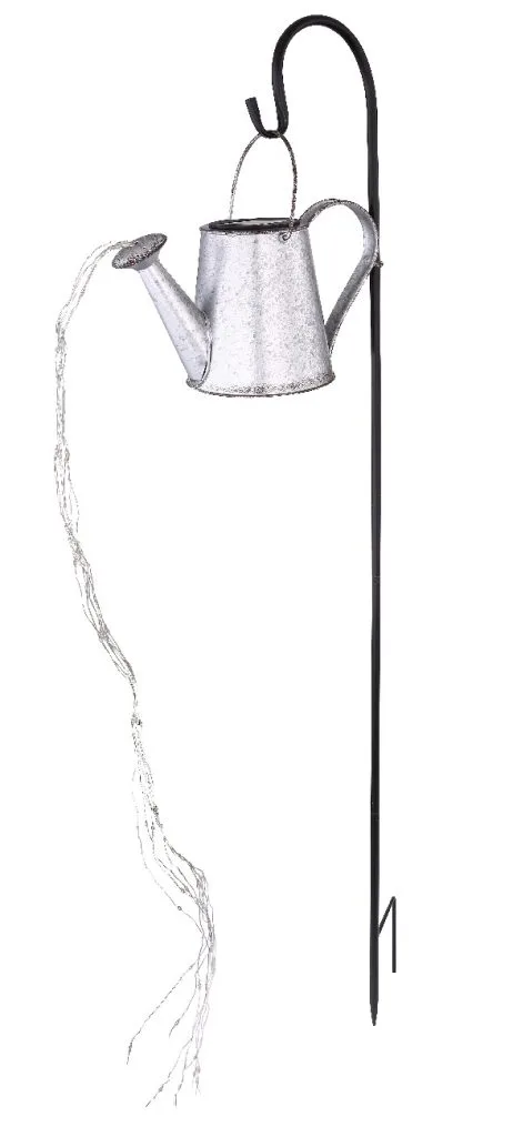 SOLARNA LAMPA METAL SREBRNA SIVA, 80XLED — slika 3