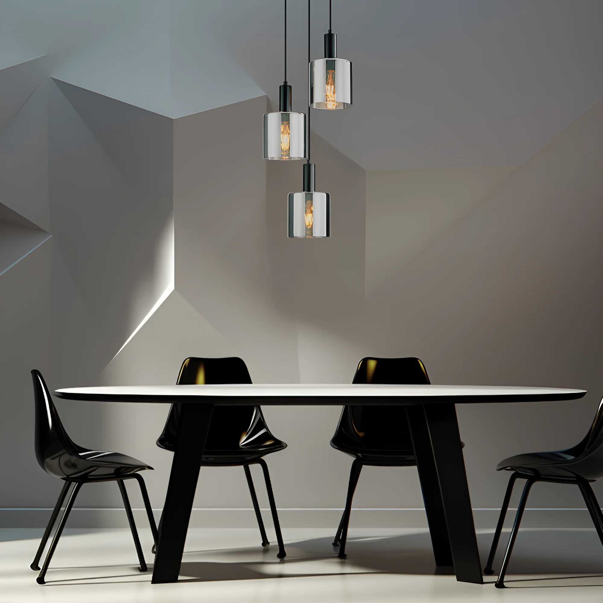 VISILICA 3-GLAVA E27 SMOKE — slika 2