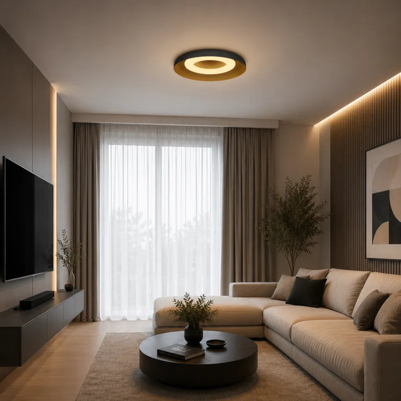 SOLEA 72 LED PLAFONJERA 24W CCT CRNA — slika 2