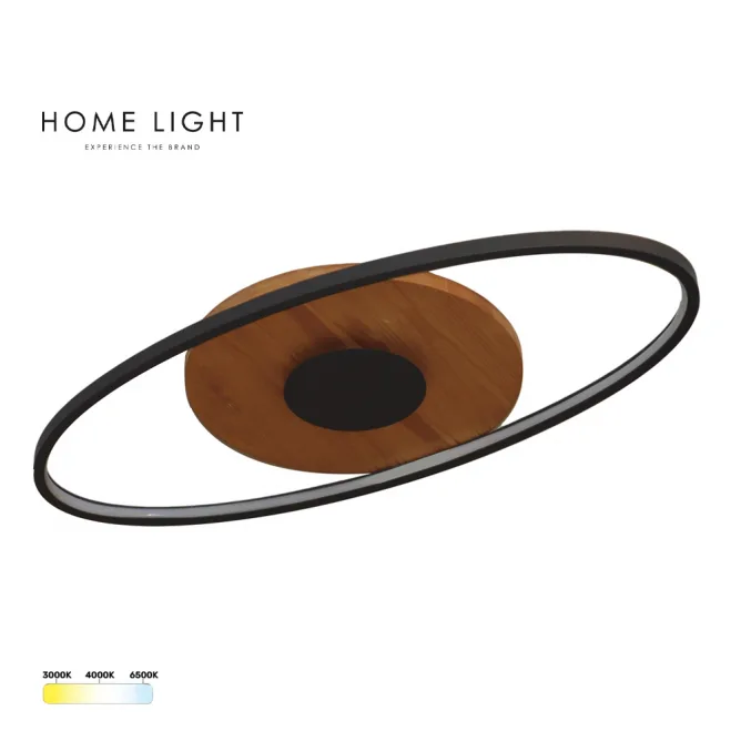 SOLEA 81 LED PLAFONJERA 40W CCT CRNA/DRVO — slika 3