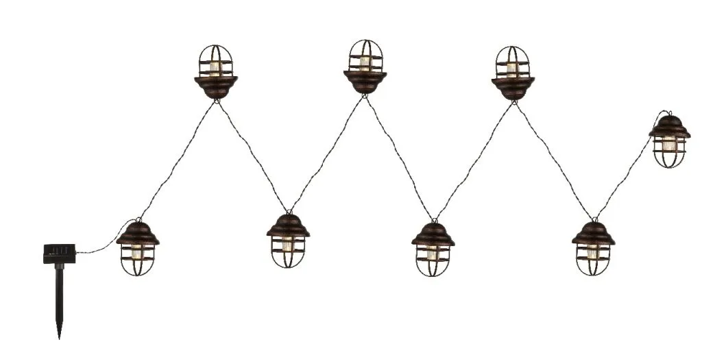 SOLARLEUCHTE METALL ROSTFARBEN, 8XLED — slika 5
