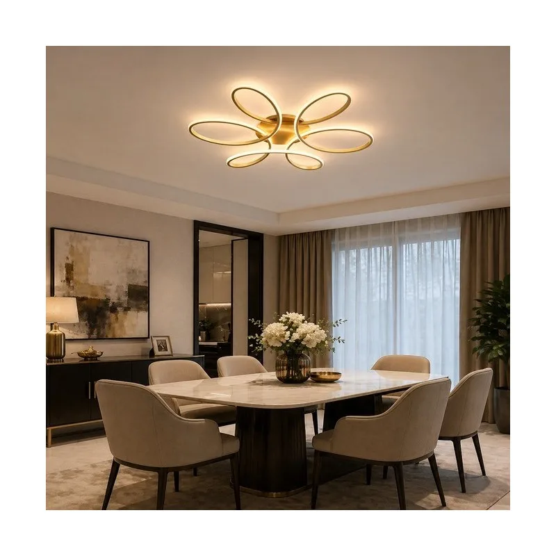 SOLEA 164 LED PLAFONJERA 50W CCT ZLATO — slika 2