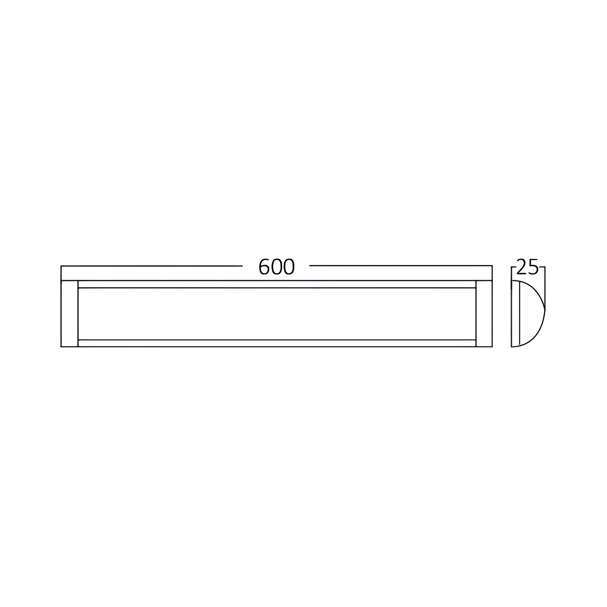 LED LINIJSKA SVETILJKA 0.6M 18W 3000K — slika 3