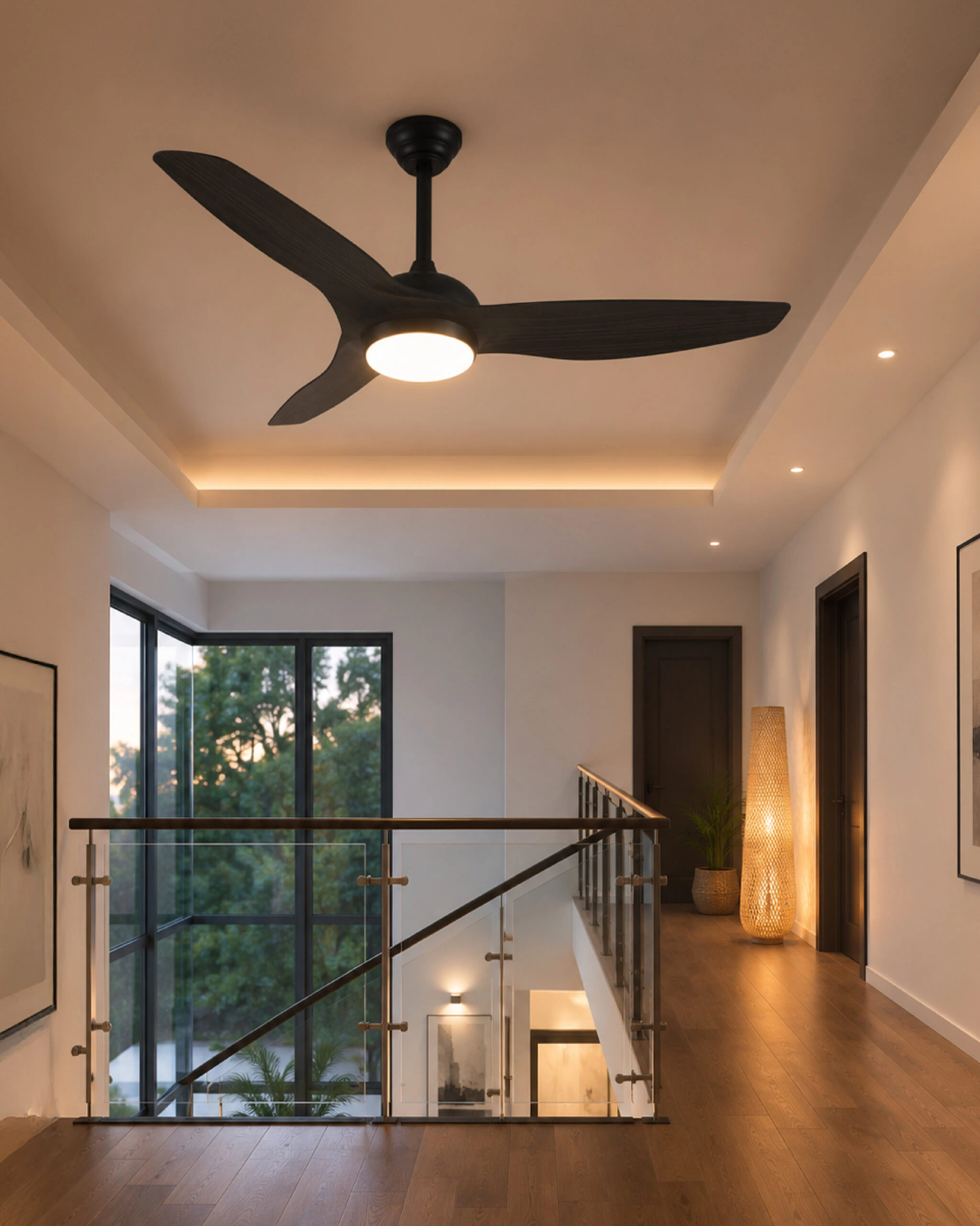 Plafonski ventilator sa svetiljkom FV3101-132 BKW — slika 2