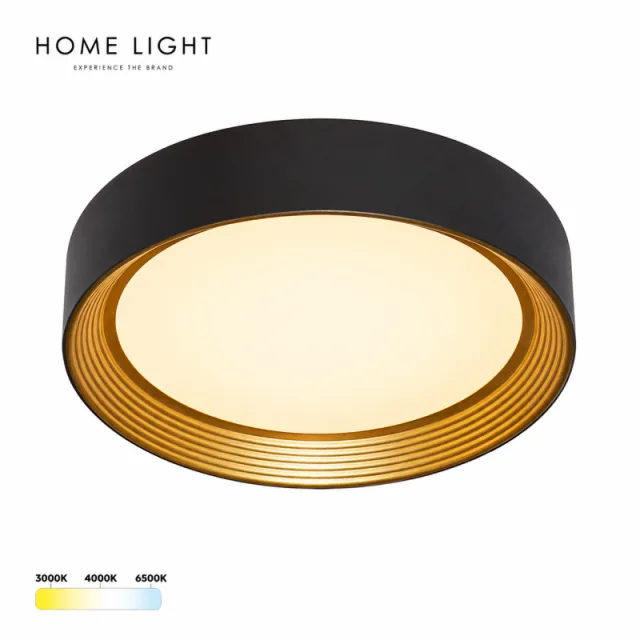 SOLEA 65 LED PLAFONJERA 30W CCT CRNA/ZLATO