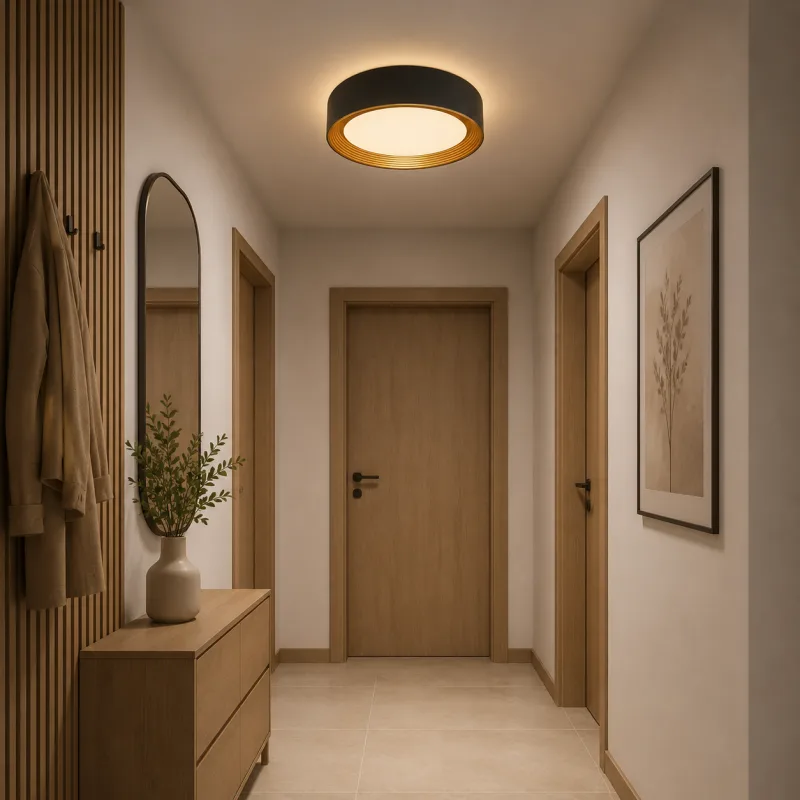 SOLEA 65 LED PLAFONJERA 30W CCT CRNA/ZLATO — slika 2