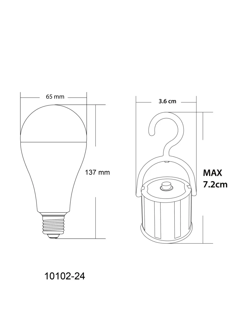 LED LEUCHTMITTEL KUNSTSTOFF OPAL, 1XE27 LED — slika 11