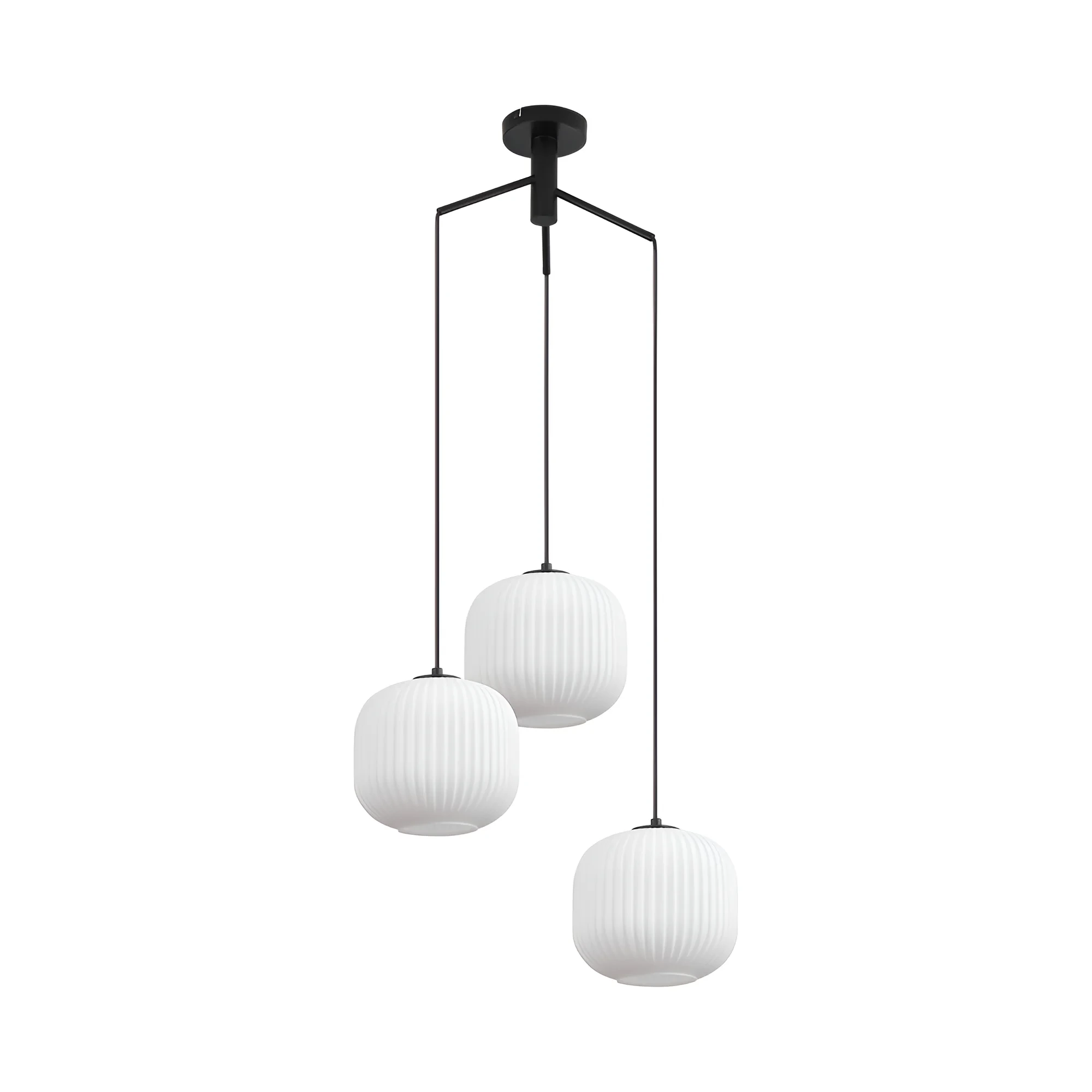 VISILICA 3-GLAVA E27 OPAL/CRNI — slika 3