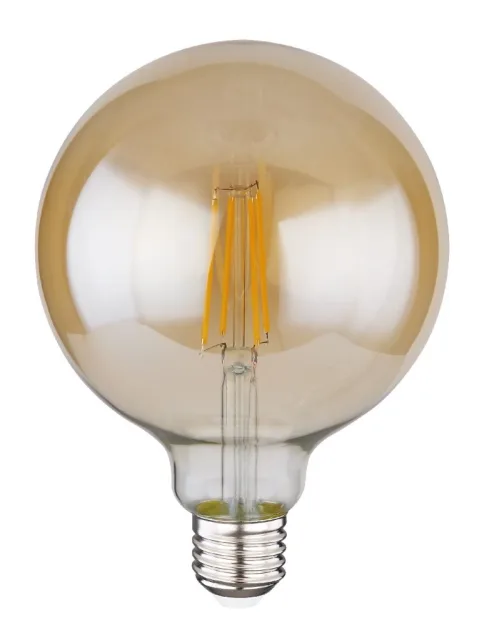 LED LEUCHTMITTEL GLAS AMBER, 1XE27 LED