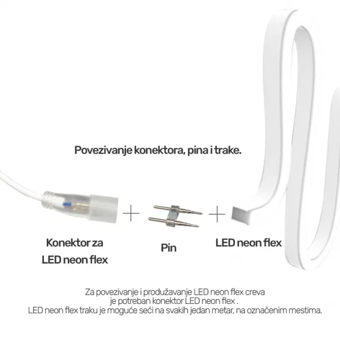 LED NEON FLEX 360° PIN — slika 2