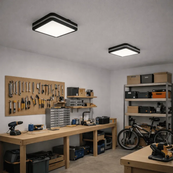 LED PLAFONJERA NORA 24W CCT CRNA IP65 — slika 2