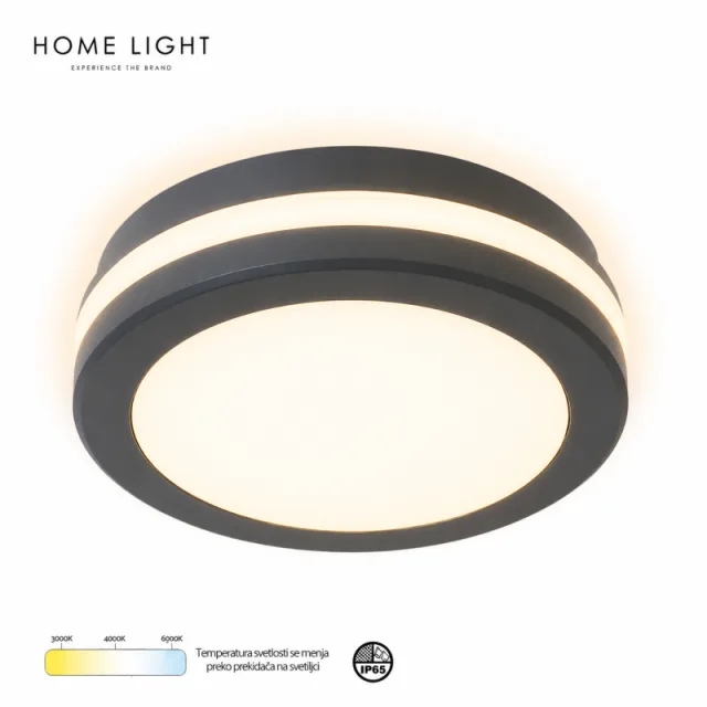LED PLAFONJERA MONA-300-30W 3000/4000/6500K IP65 SIVA