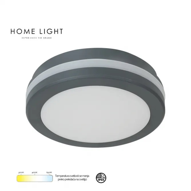 LED PLAFONJERA MONA-300-30W 3000/4000/6500K IP65 SIVA — slika 3