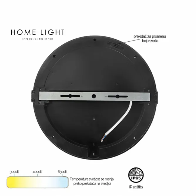 LED PLAFONJERA MONA-300-30W 3000/4000/6500K IP65 SIVA — slika 4