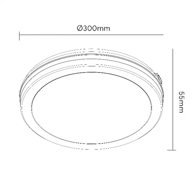LED PLAFONJERA MONA-300-30W 3000/4000/6500K IP65 DRVO — slika 5
