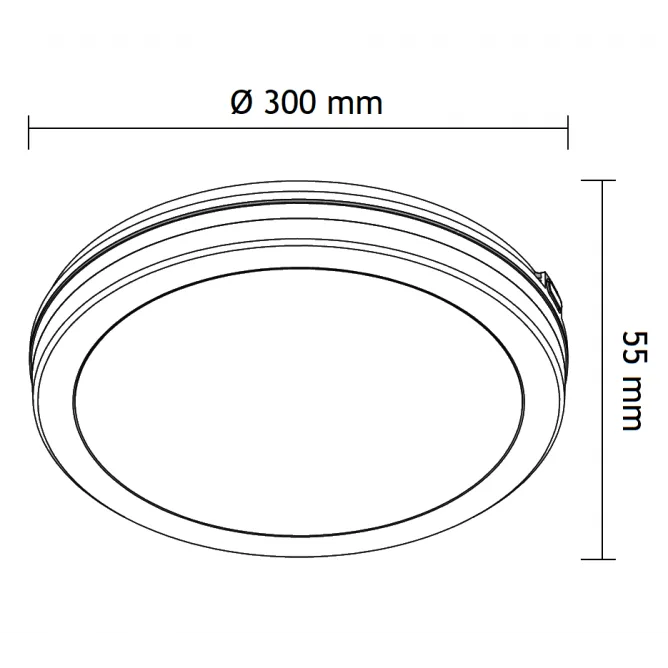 LED PLAFONJERA MONA-300-30W 3000/4000/6500K IP65 BELA — slika 5