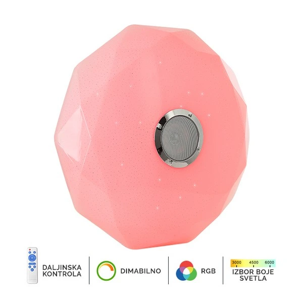 LED RGB plafonjera sa zvučnikom LP-801-36 — slika 2