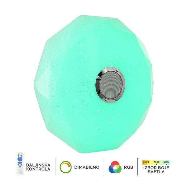 LED RGB plafonjera sa zvučnikom LP-801-36 — slika 3
