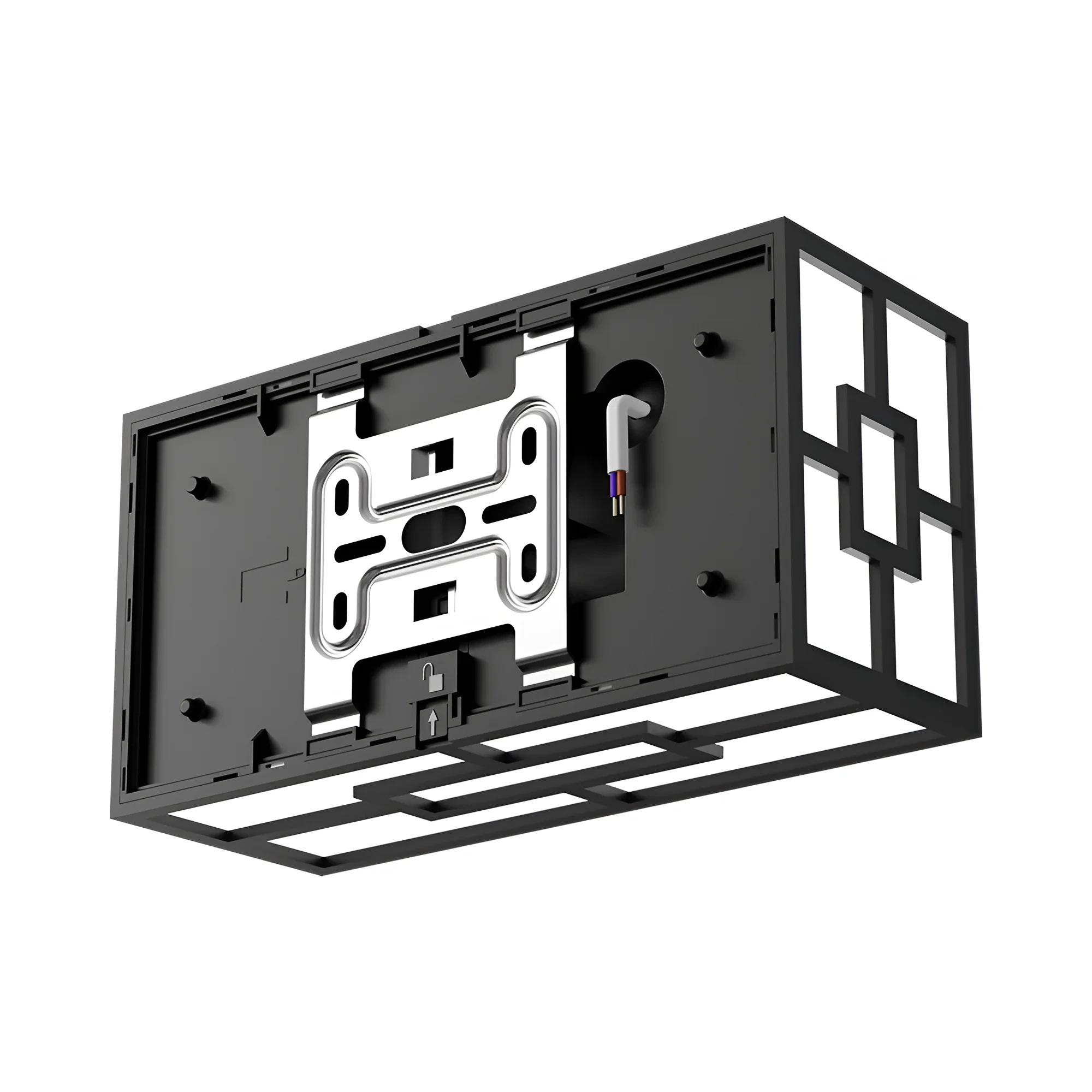 LED ZIDNA SVETILJKA PRAVOUGAONA 10W CRNI CCT IP44 — slika 4