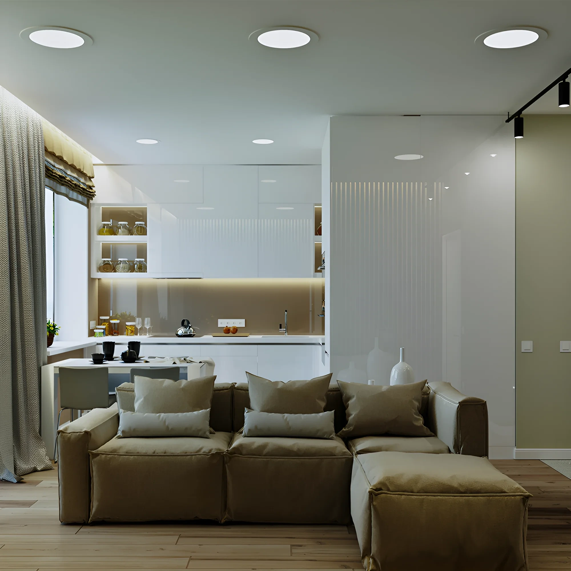 LED PANEL UGRADNI OKRUGLI 4" 6W BELI 4000K — slika 2