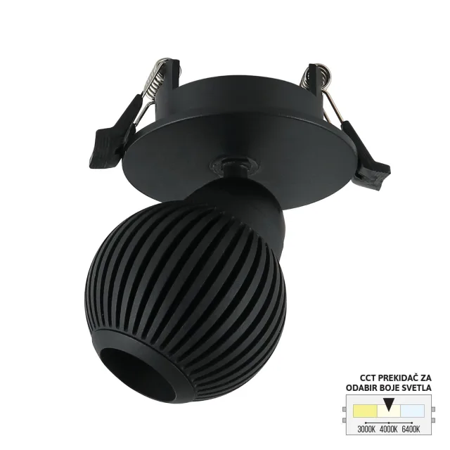 LED ugradna lampa LU-11-7 BK