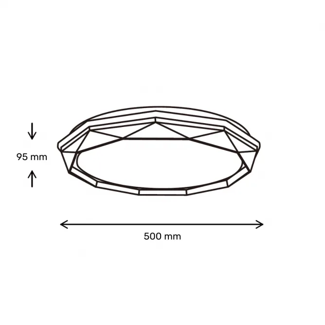 VESTA 677 LED PLAFONJERA 24W/48W CCT — slika 3
