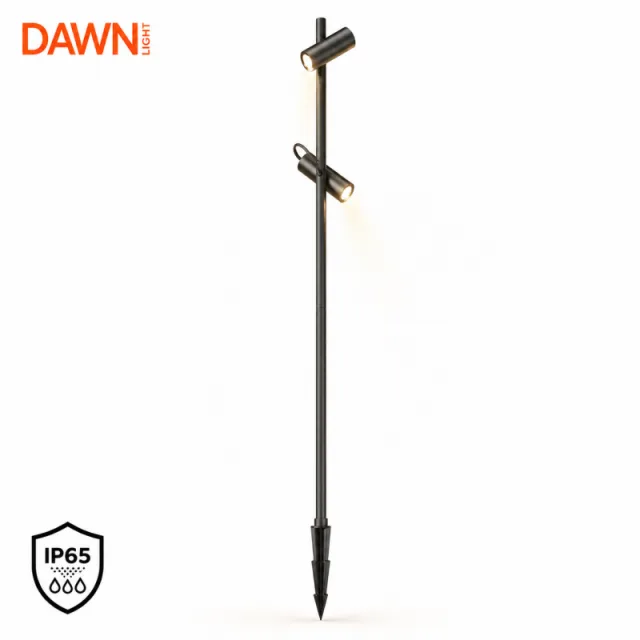 DAWN LED SVETILJKA 0225-2 STUBNA 12W 3000K IP65 SIVA